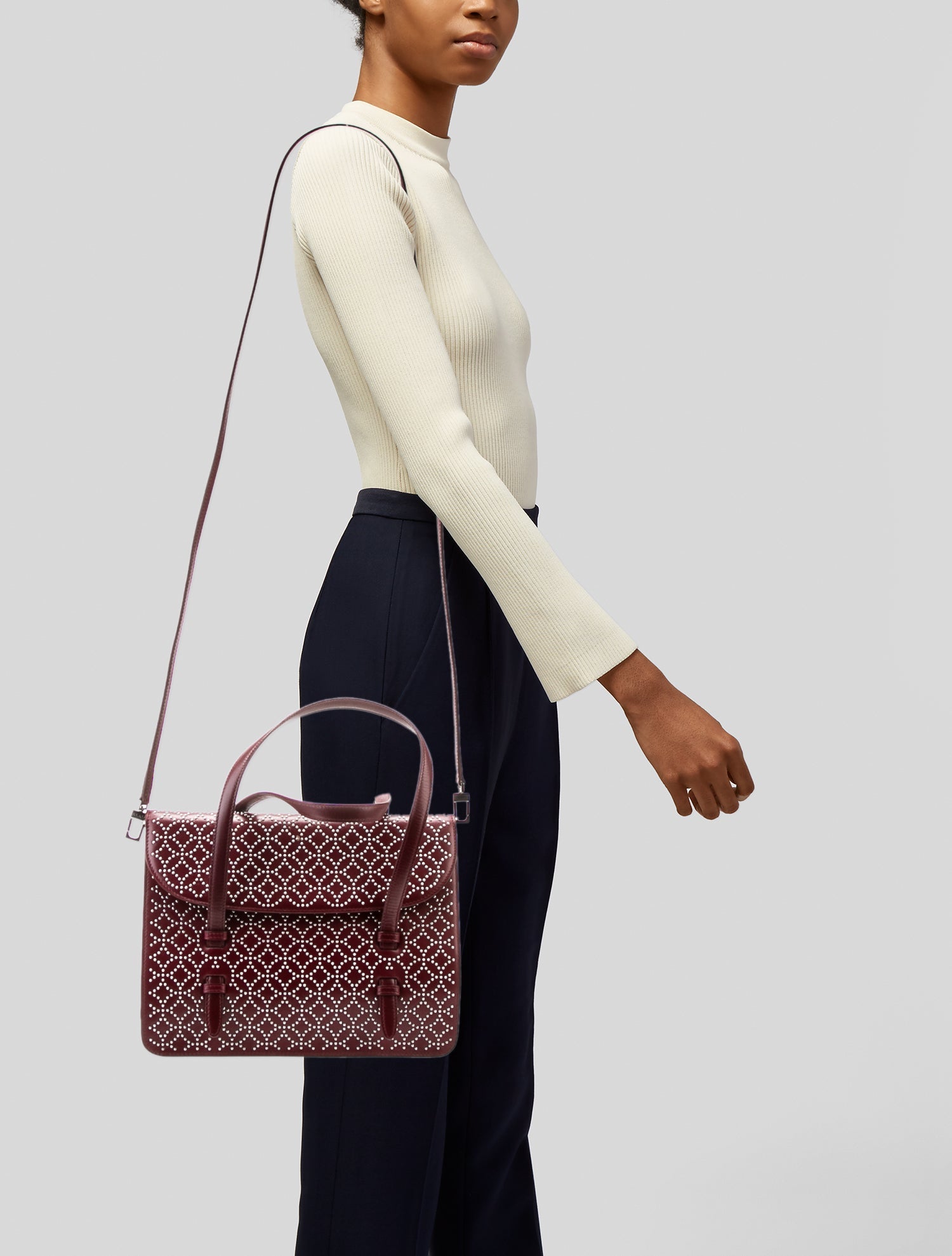 Alaïa Leather Top Handle Bag